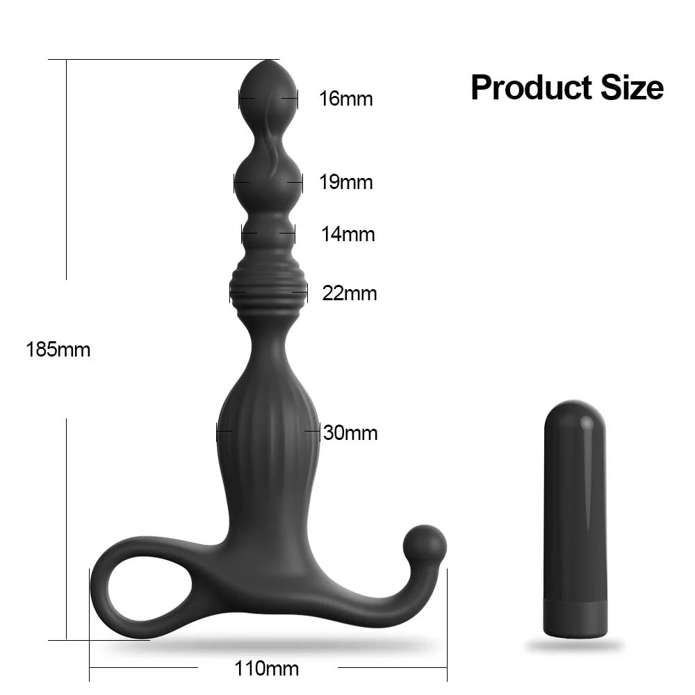Vibratore Potente plug anale vibratore vestibolo massaggio vibratore punto G massaggio masturbatore prodotti erotici per adulti vibratore prostatico butt plug giocattoli del sesso