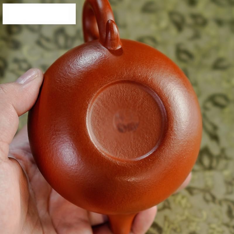Ceramiczny dzbanek do herbaty, ręcznie wykonany zestaw czajniczek z fioletowej gliny, styl Zisha, idealny do serwowania i parzenia herbaty, elegancki design dla miłośników herbaty, pojemność 600 ml