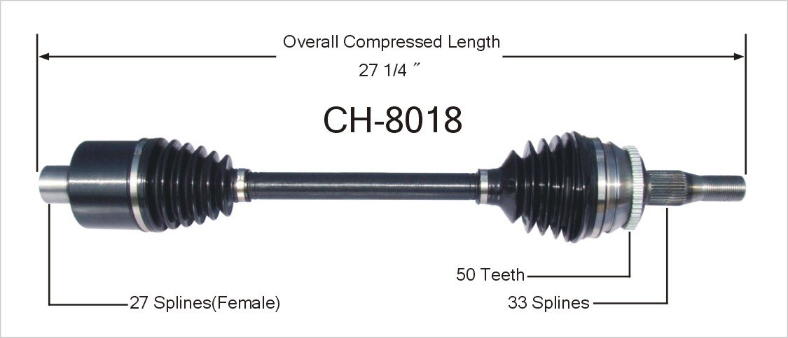 SurTrack CH-8018 CV Axle Shaft, Shafts - Amazon Canada