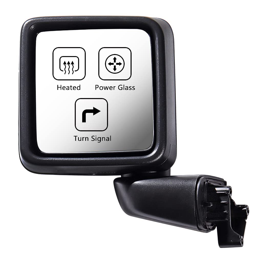 Astra Depot Replacement for 2018-2021 Jeep Wrangler JL 2020-2021 Gladiator Driver Electric Heating Signal Light Side Mirror CH1320450 68281891AE