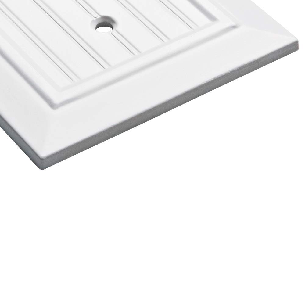 Franklin Brass W35265-PW-C Classic Beadboard Single Switch Lichtschalter Rahmen WandplatteSchalterplatteAbdeckung, reinweiß von Franklin Brass
