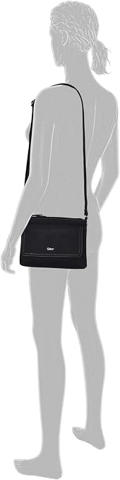 Gabor bags Avaly, Shoulder Bag for Women, Black/White, 25.5x18.5x4 centimeters (W x H x L)