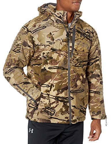Under Armour Men's Revenant Windstopper Parka, Ua Barren Camo (999)/Black, Medium