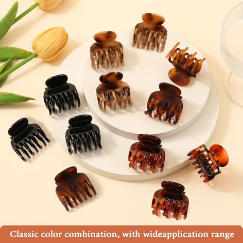 Pinzas pequeñas para cabello 12 piezas Auseibeely miniatura 6