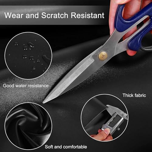 Image of inchBaktas Black Self-Adhesive Leather Repair Patch 30x60cm, Waterproof and Durable for Sofa, Couch, Furniture, Car Seats, Handbags, Jackets - Quick Fix Anti-Scratch Upholstery Repair Tape inch (Pack OF 5)