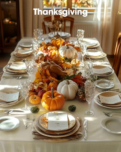 Image of Pureegg Plastic Table Cloth Disposable 54x108 Inch 10 Pack, Beige