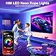 Macchiatto Neon LED Strip 2 x 5m, Led Streifen Wasserdichte Flexible LED Lichtband mit App und Fernbedienung,Farbwechsel LED Lichterkette für Wohnzimmer,Schlafzimmer, Spielzimmer