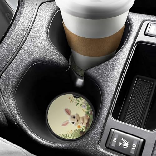 Portavasos para auto con diseño conejito, 2 unidades miniatura 6