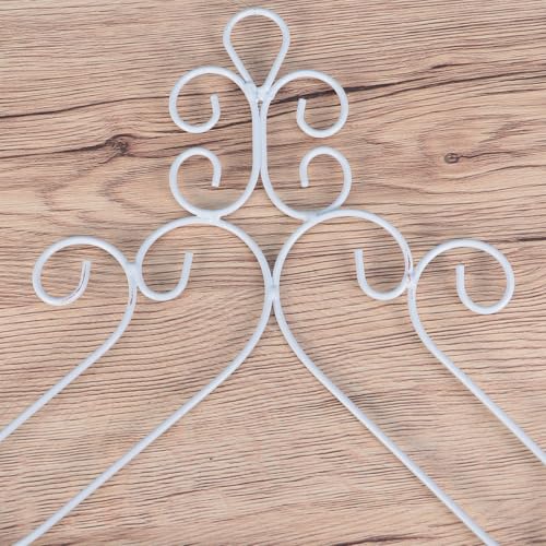 Soporte para macetas de pared semicircular de hierro contra encharcamientos 6