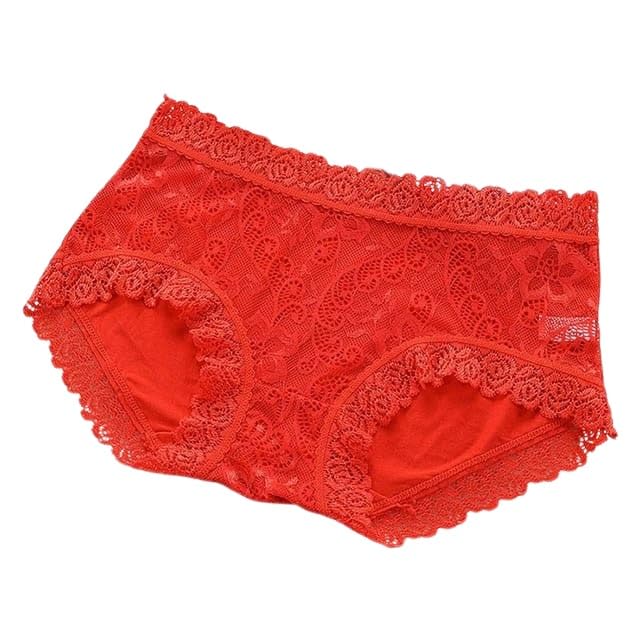 Women Girls Full Coverage Lace Hipster Panty Underwear Briefs Pack of 1-image-6
