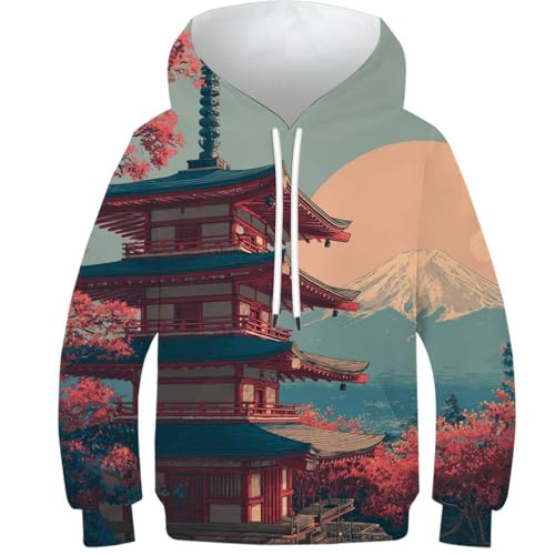 Sweat à capuche sport enfants style japonais pour le collège