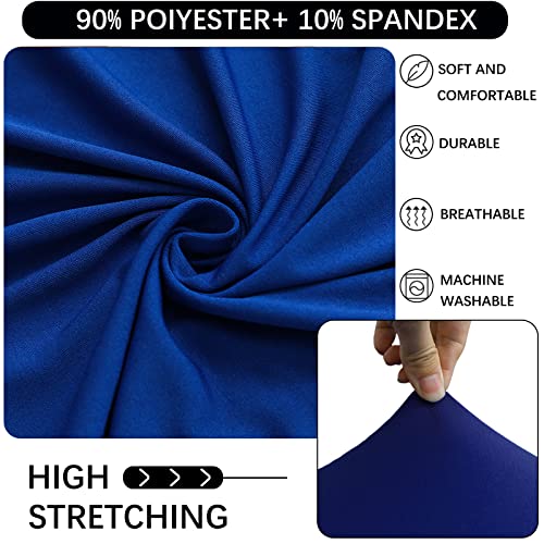 Image of Cocktail Table Covers - 2 Pack 24 inchx43 inch Highboy Tablecloth - Royal Blue