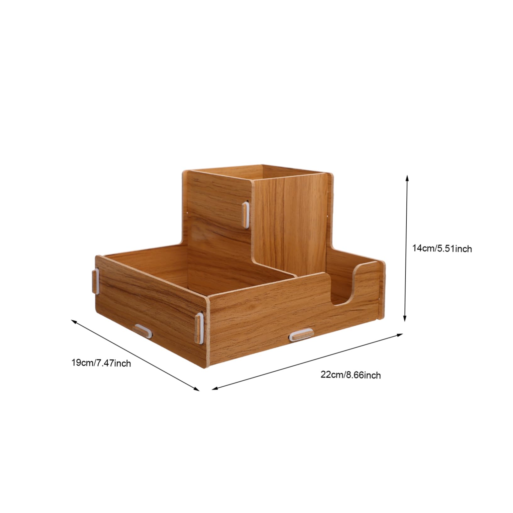 ULTECHNOVO Disposable Cup Rack Storage Box for Bar and Milk Tea Shops Natural Design Organized Cup Dispenser with Compartments for Straw and Cup Storage Cherry