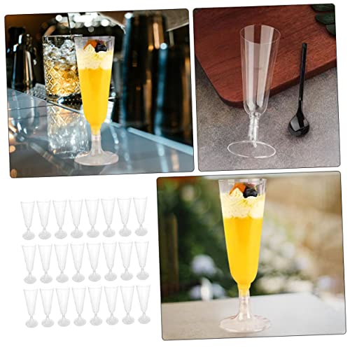 BESTonZON 80 Peças Taça De Plástico Taças De Plástico Taça De Champanhe Champanhe Transparente
