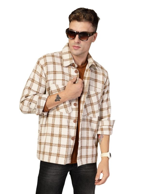 Image of CHKOKKO Men's Polyester Regular Jacket