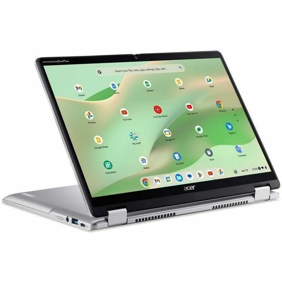 Image of Acer Chromebook Spin 314 CP314-2HN CP314-2HN-3747 14 inch Touchscreen Convertible 2 in 1 Chromebook - WUXGA - 60 Hz - Intel Core i3 i3-N305-8 GB - 256 GB SSD - English (US) Keyboard - Silver