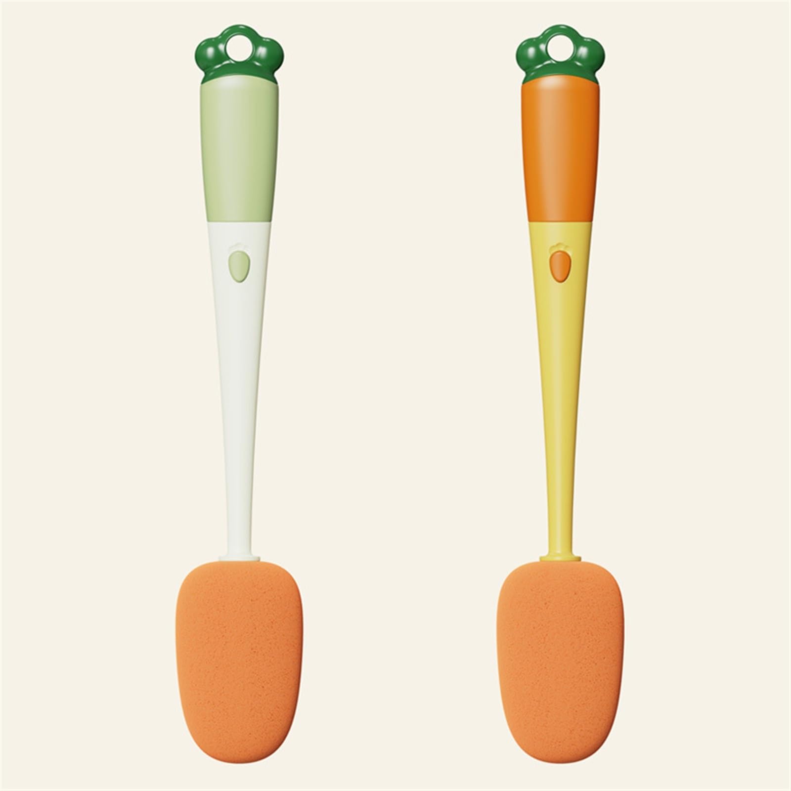 Esponjas Cepillo de Esponja Cocina Mango Largo Esponja Taza de Vidrio Cepillo de Limpieza Herramienta de Limpieza Esponja (Color : Green)