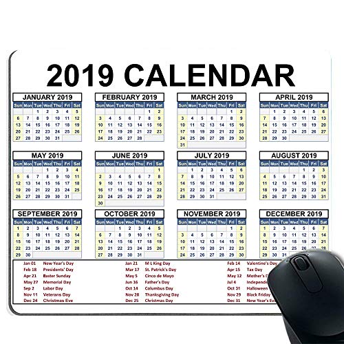 Preisvergleich Produktbild Kalender-Mauspad 2019 - Details