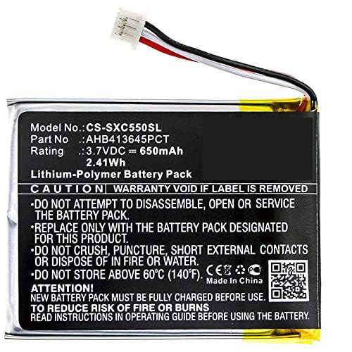 Batería para Sennheiser PXC 550, MB 660 650mAh miniatura 1