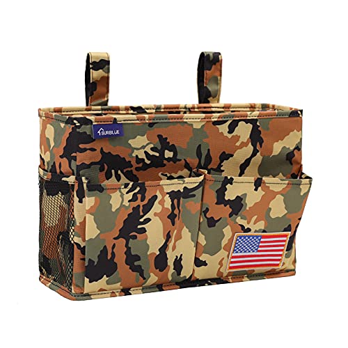 Image of Surblue Bedside Caddy Hanging Organizer Bedside Storage Bag for Bunk and Hospital Beds (Z-Y-Small Desert)
