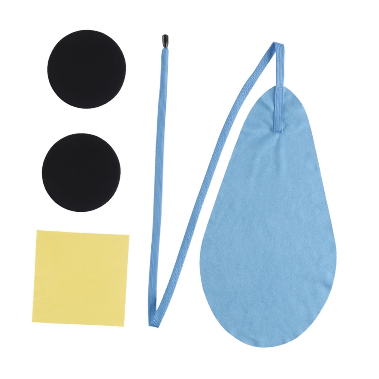 Yardwe 1 Set Saxophone Cleaning Supplies Durable Elastic Fiber Swab Cloth for Alto Saxophone Trumpet Maintenance Reusable Instrument Care Tool