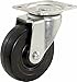Shepherd Hardware 9014 3-Inch Swivel Plate Caster, Soft Rubber Wheel, 110-lb Load Capacity