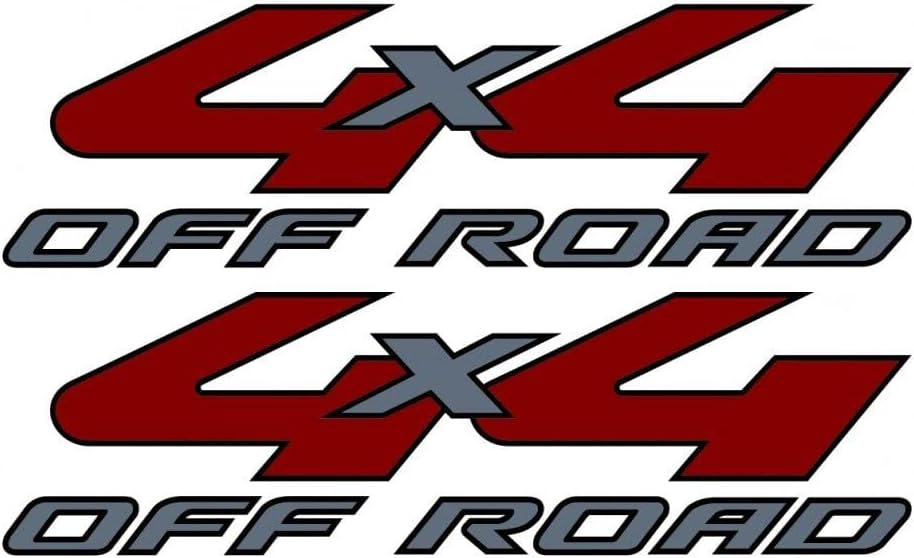 Reemplazo del mercado de accesorios para calcomanías todoterreno 4x4 2008-2010 para Ford Ranger Super Duty, color plateado