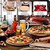 Ariete Forno Pizza 919, Pizza 4' Minuti, Forno per Pizza con 5 Livelli di Cottura, Piastra Refrattaria Antiaderente per Riscaldare, Pale in Legno Incluse, Temperatura Max 400°C, 1200W, Rosso