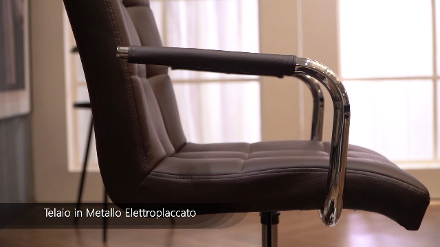 Sedia Girevole Da Scrivania In Velluto Sherpa Con Telaio Dorato - Poltrona Moderna Regolabile Con Ruote, Per Ufficio/camera, Capacità 300 Libbre - 3