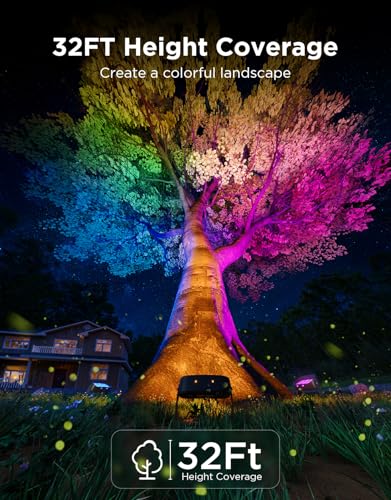 Image of Govee Outdoor Tree Lights 3-Pack Bundle Govee Outdoor Pathway Lights 2 Lite 8 Pack