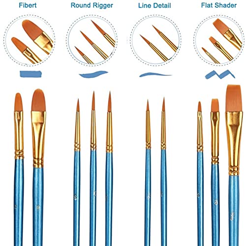 Set di Pennelli per Dipingere,20 Pezzi Set