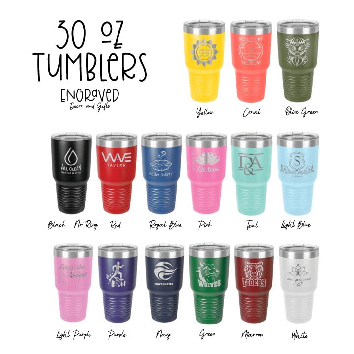 Mama Bear Tumbler With Optional Cubs on the Front 20oz or 30oz Engraved Travel Tumbler