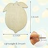 30PCS Unfinished Lemon Wood Cutouts Lemon Wood DIY Crafts Cutouts Blank Wooden Lemon Shaped Hanging Ornaments with Hole Hemp Ropes Gift Tags #1