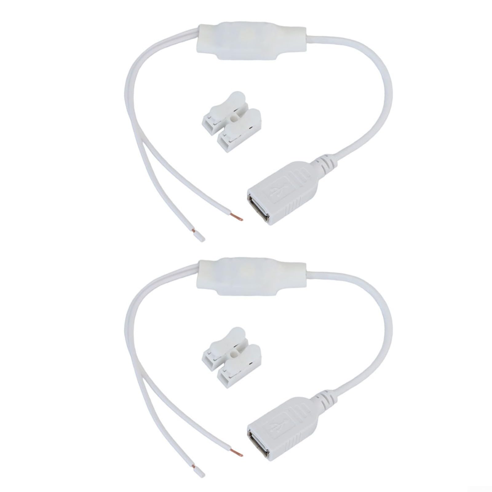 Helilyco 2 Pack AC 220V to DC 5V USB Power Adapter