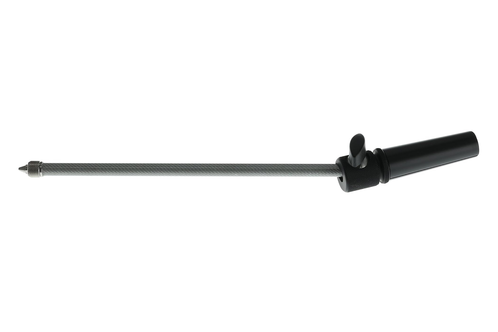 Stahlhammer Cellostachel - Carbon Fiber Silber - 25° Knickstachel - Medium 27-47cm - Stabdurchmesser Ø 11 mm - 125g - Inklusive Ersatzspitze