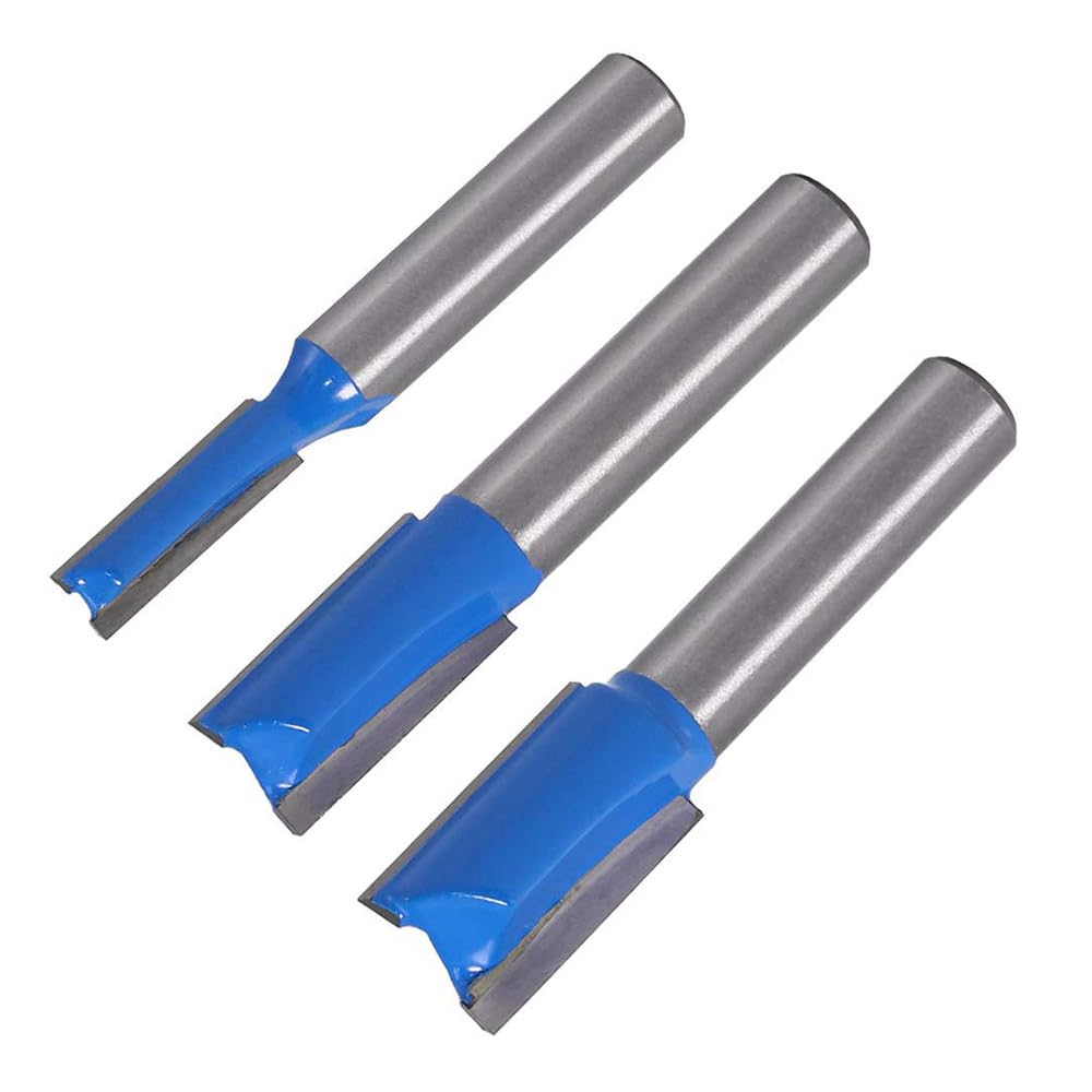 Set di 7 frese per frese da 6 a 20 mm, taglio dritto, carburo di tungsteno, per la lavorazione del legno