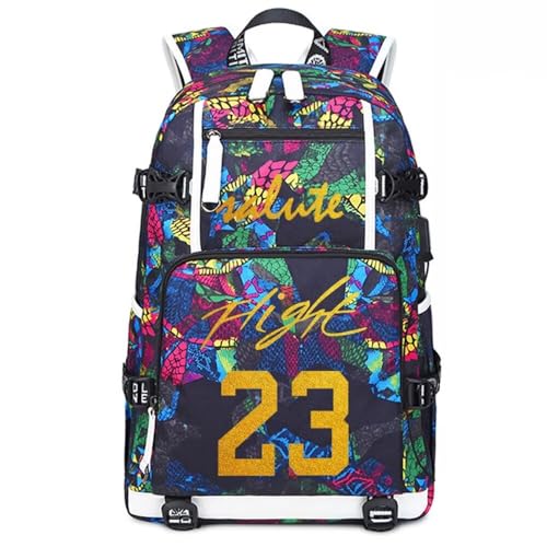 Basketball Player 23 Multifunction Backpack Travel Daypacks Fans Laptop Bag For Men Wome (Style 11)