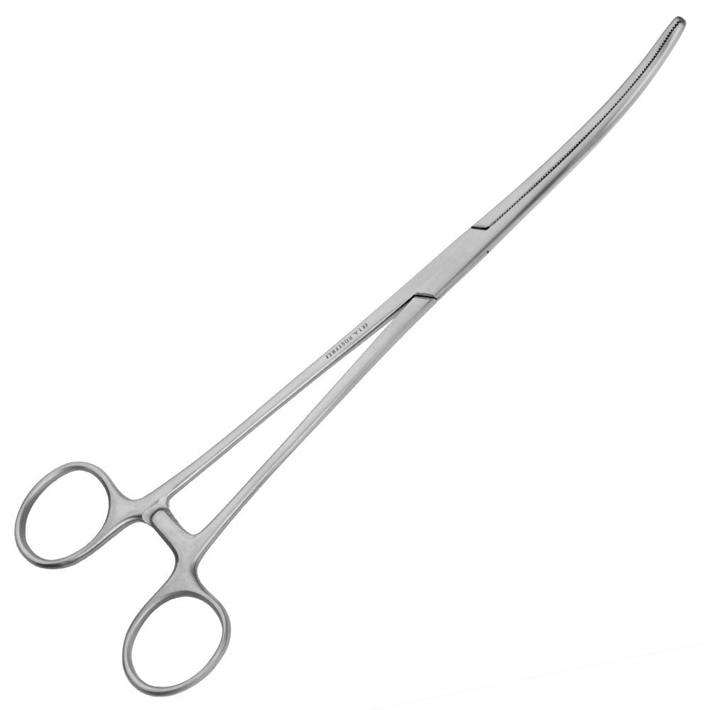May - Edelstahlklemme 25 cm lang | Gebogene und geriefte Spitze - Präzisions-Klemme für Hobby, Handwerk & Haushalt