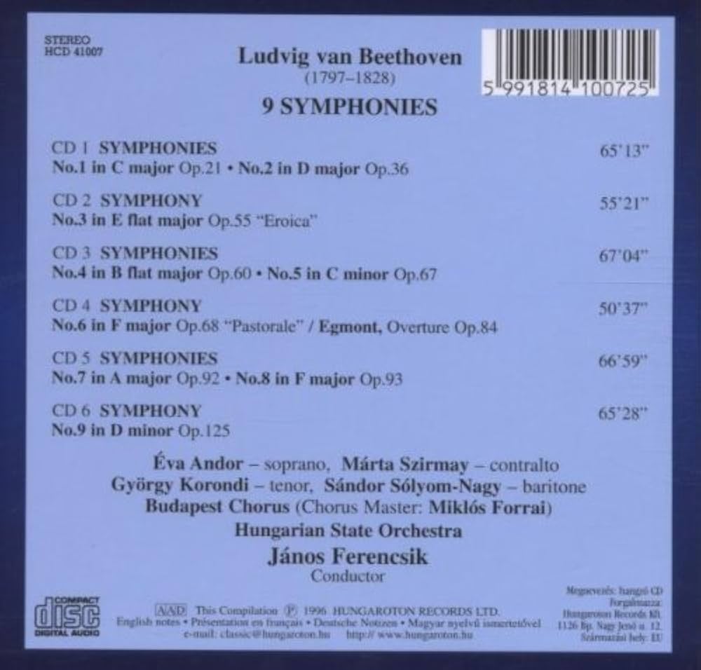 クラシック Beethoven: The 9 Symphonies (6CD) 9 Symphonies (6CD) - Amazon.com Music