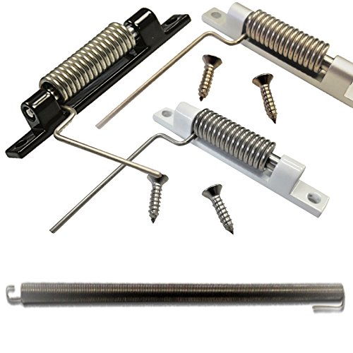 Schliesser, Feder, Federschliesser Fliegengittertür als Ersatzteil oder Zubehör für Insektenschutztür oder Fliegentür Rückholfeder … (Schwarz-Braun)