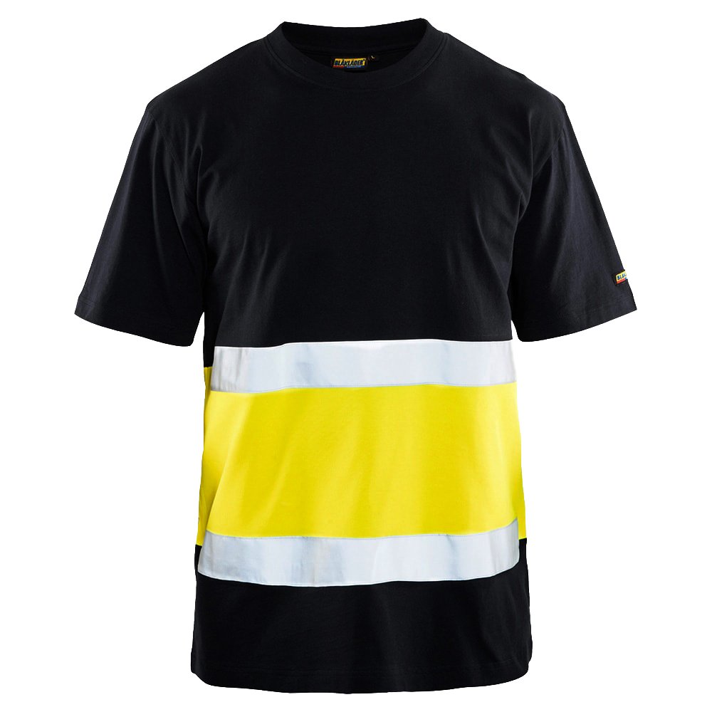 BlakläDer 338710309933 X Xl, Alta Visibilità Dimensioni T-Shirt In Nero-Giallo, Xxl-image