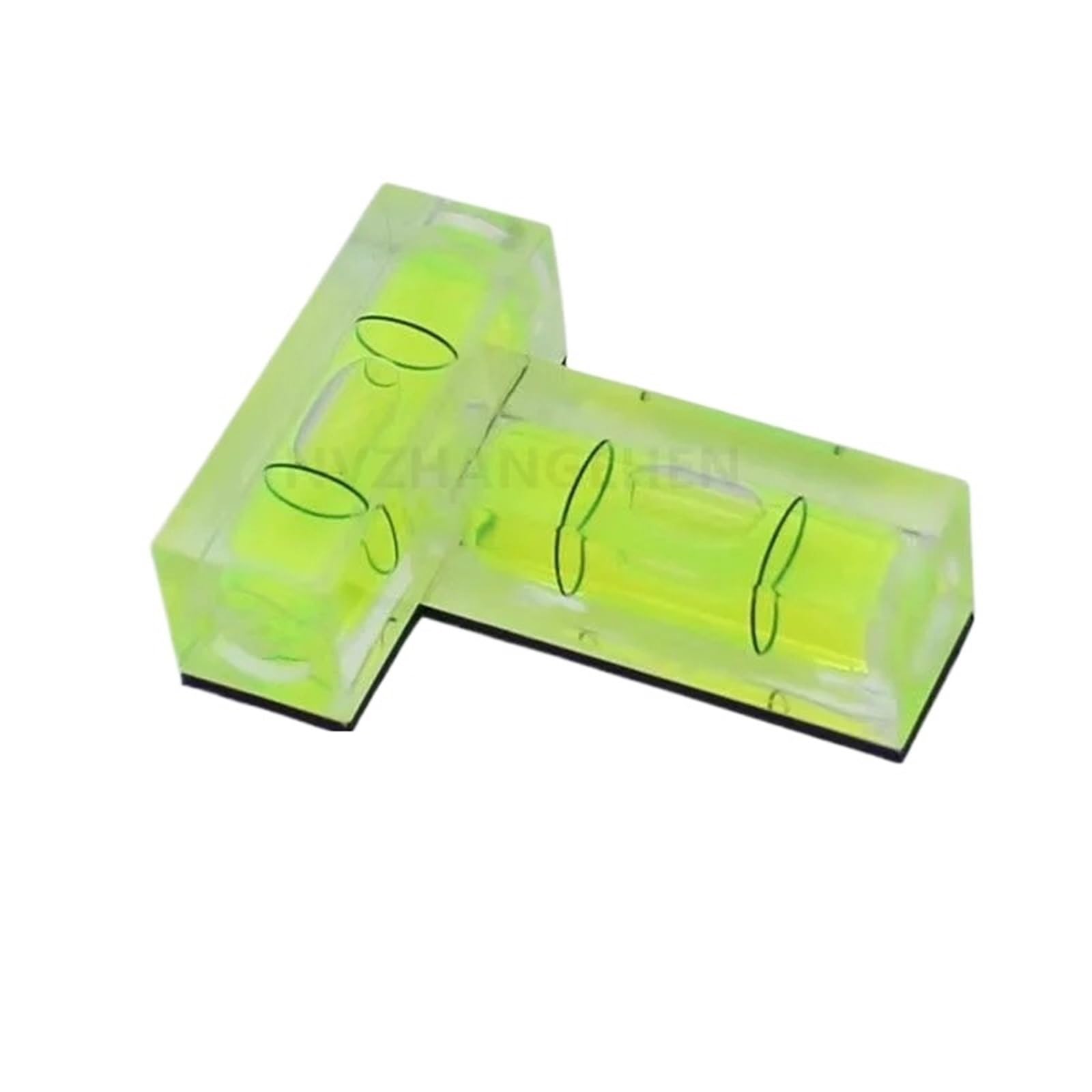 Mini nivel de burbuja magnética horizontal de plástico tipo T, nivel acrílico, regla Vails, instrumento de medición horizontal(Single line)