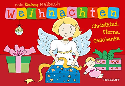 Mein kleines Malbuch Weihnachten. Christkind, Sterne, Geschenke
