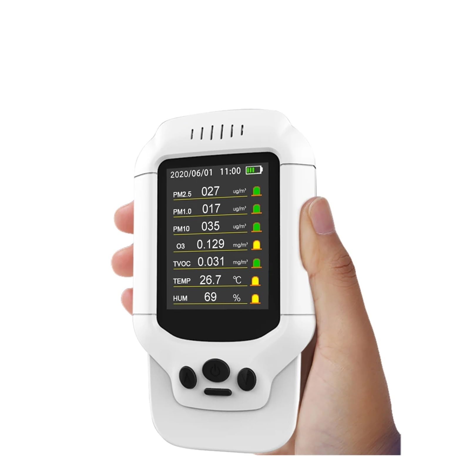 Rilevatore Di Ozono Portatile, Misuratore Intelligente Multifunzionale, Sensore Gas, Analizzatore, Monitor A Qualità 'aria Ad Alta Precisione,Prestazioni Affidabili
