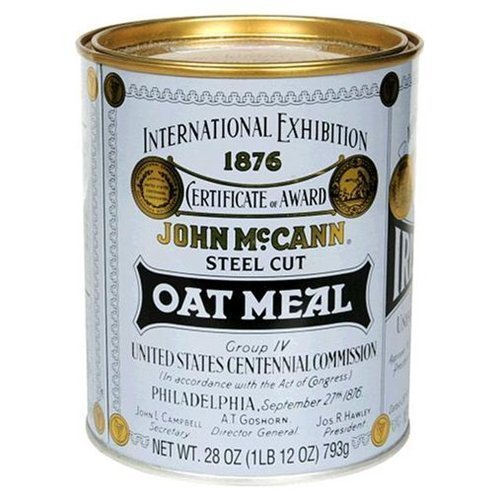 McCann's Steel Cut Irish Oatmeal, 28-ounce Cans [Pack of 2] by McCann's