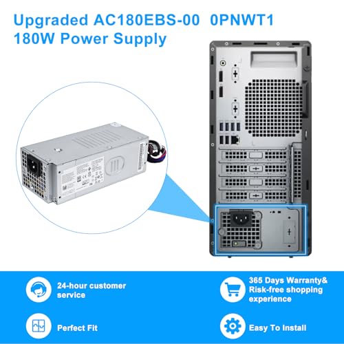 Fuente de alimentación AC180EBS-00 180W compatible Dell miniatura 7