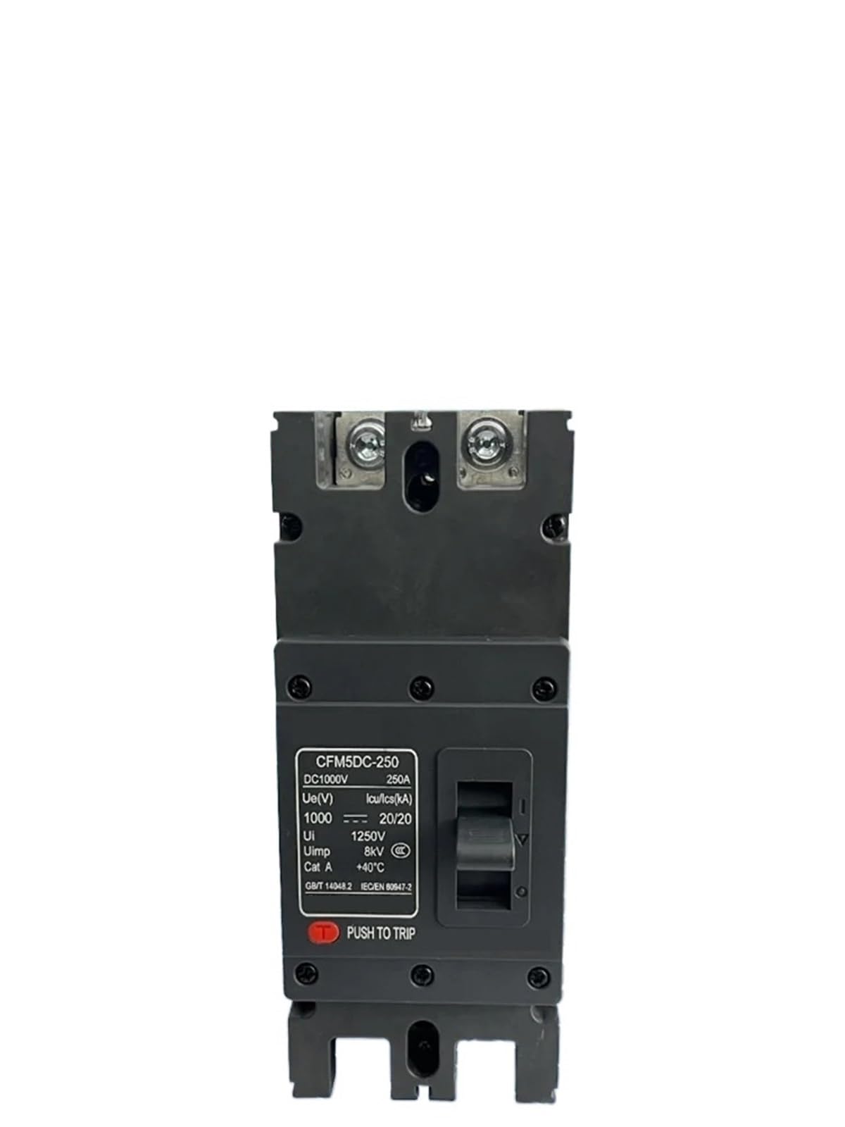 Disjoncteur boîtier moulé DC 1500V 3 slots pour installation solaire 630A