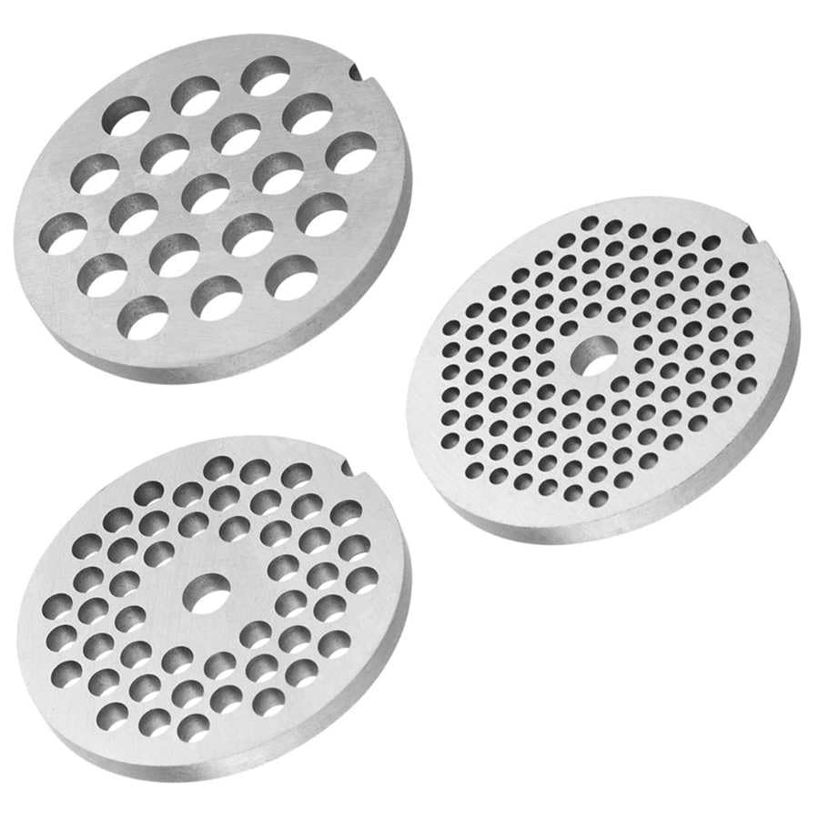 HYGAWQXXC Cuchilla picadora de Carne con Orificio de 3mm/5mm/7,5mm, trituradora de Carne, Placa de picadora, Cuchillo de Disco, Aparato de Cocina(7.5mm Hole)