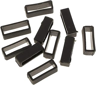 10pcs 20mm Silicone Watch Strap Loops Watch Band Watch Wristband Retainers Holder Loop Keepers Replacement Keeper Watch Band Strap Loop for Men Women (Black) Useful Design