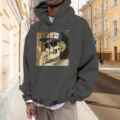 Halloween Print Hoodies for Men Oversized Casual Graphic Hoodies Loose Fit Pullover Top Fashion Clothes Party Vacation Travel3